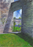 Abergalsney Arches 5, Oil painting by Carole King