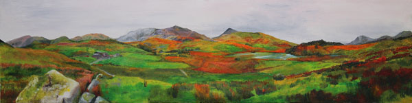 welsh Landscape painting by Carole King