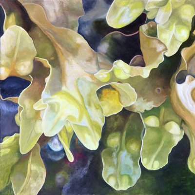 oil painting of seaweed